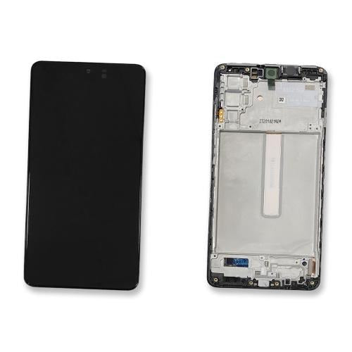 Replacement Lcd Screen Assembly With Frame for Samsung Galaxy M52 Black