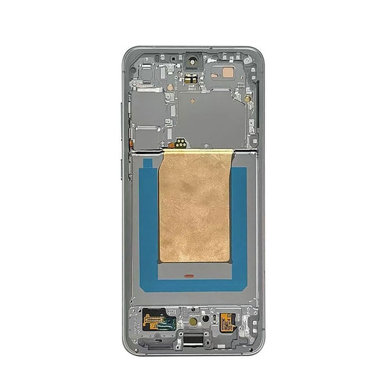 Replacement Lcd Screen Assembly With Frame Samsung Galaxy S25 FE Silver OEM