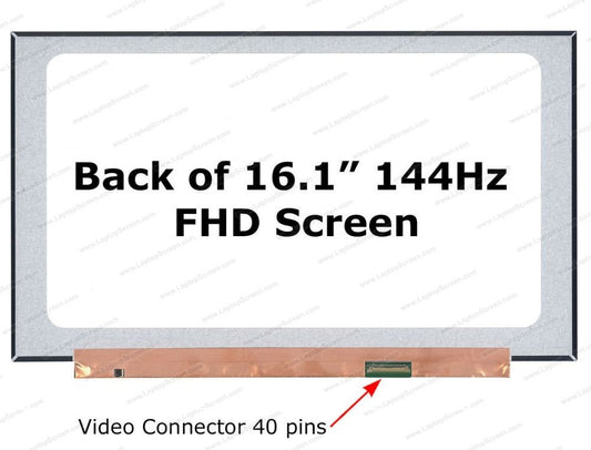 Replacement Super Slim LED For 16.1inch 40pin NV161FHM-NX2 144HZ