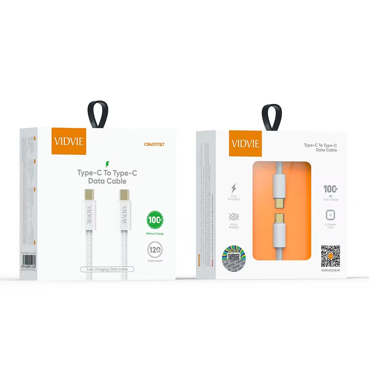 Vidvie CB4011 Type-C to Type-C Data Cable 1 Meter