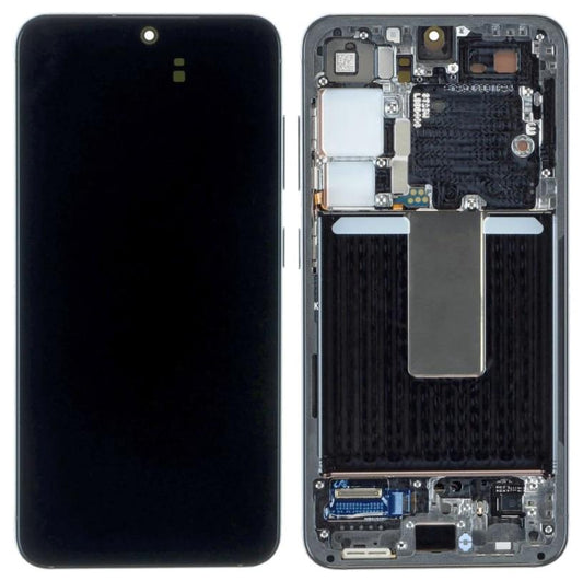 Replacement Lcd Screen with Frame Samsung Galaxy S23 Black Soft Oled