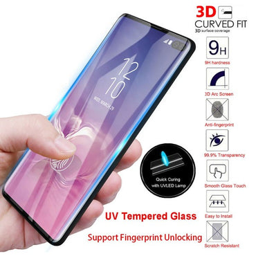 UV Glue Full Cover Premium Tempered Glass For Samsung Galaxu S20 Ultra