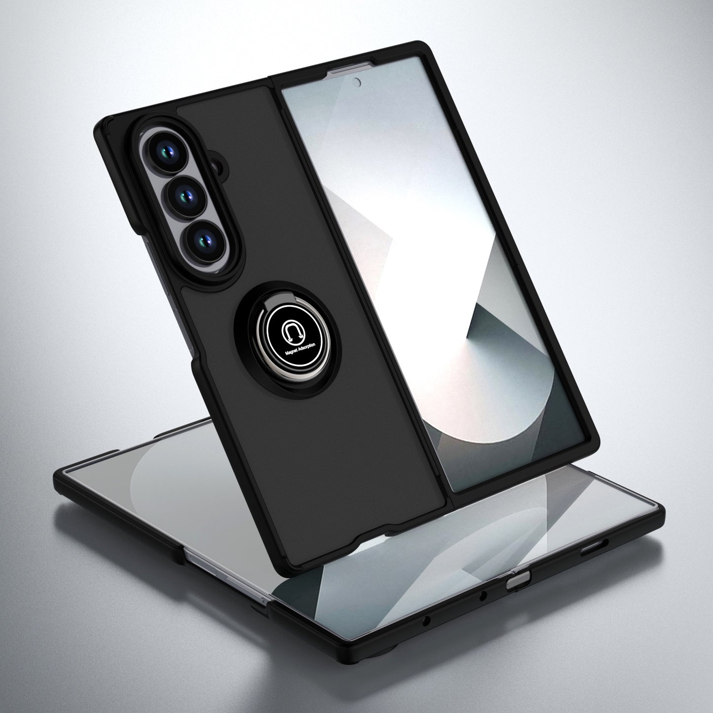 Ring Case For Samsung Galaxy Fold 7 Black