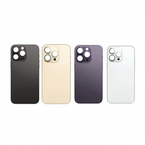 No Logo Back Glass For iPhone 14 Pro Max Gold (Big Cam Lens Hole)
