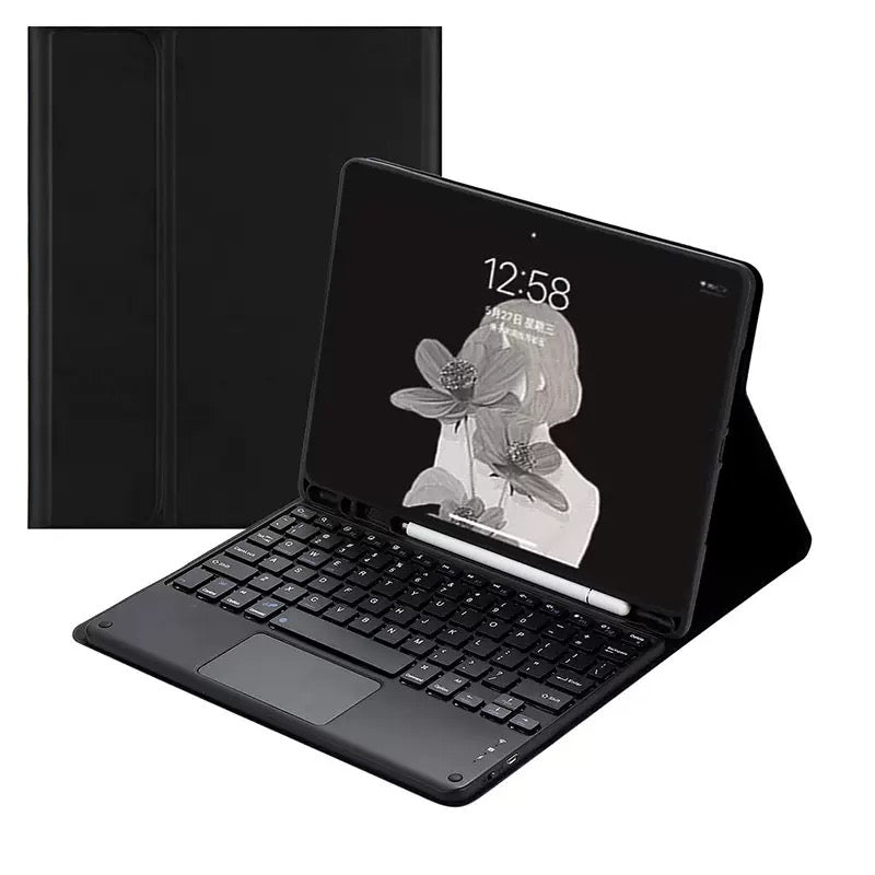 Detachable Bluetooth Keyboard Case With Pencil Holder, Backlight & Touch Pad For iPad Pro 12.9 3rd / 4th / 5th / 6th Black