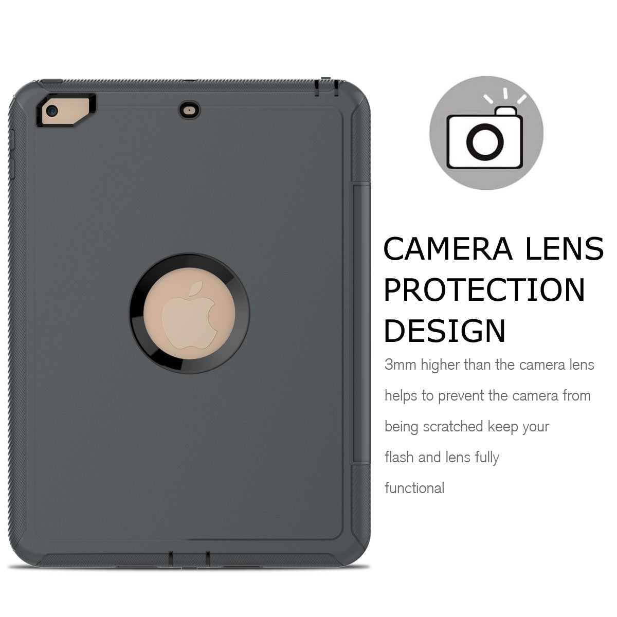 Shockproof Flip Case For iPad 10th Gen 10.9 2022 / iPad A16 2025 Black