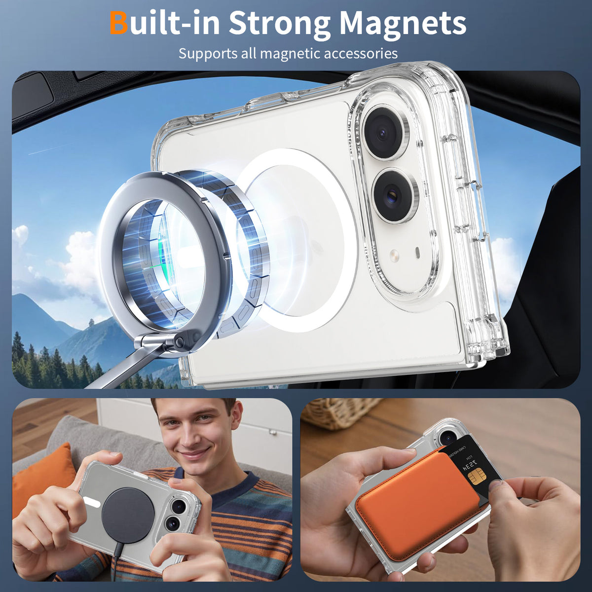Mag Armor Magsafe Clear Case For iPhone Duo