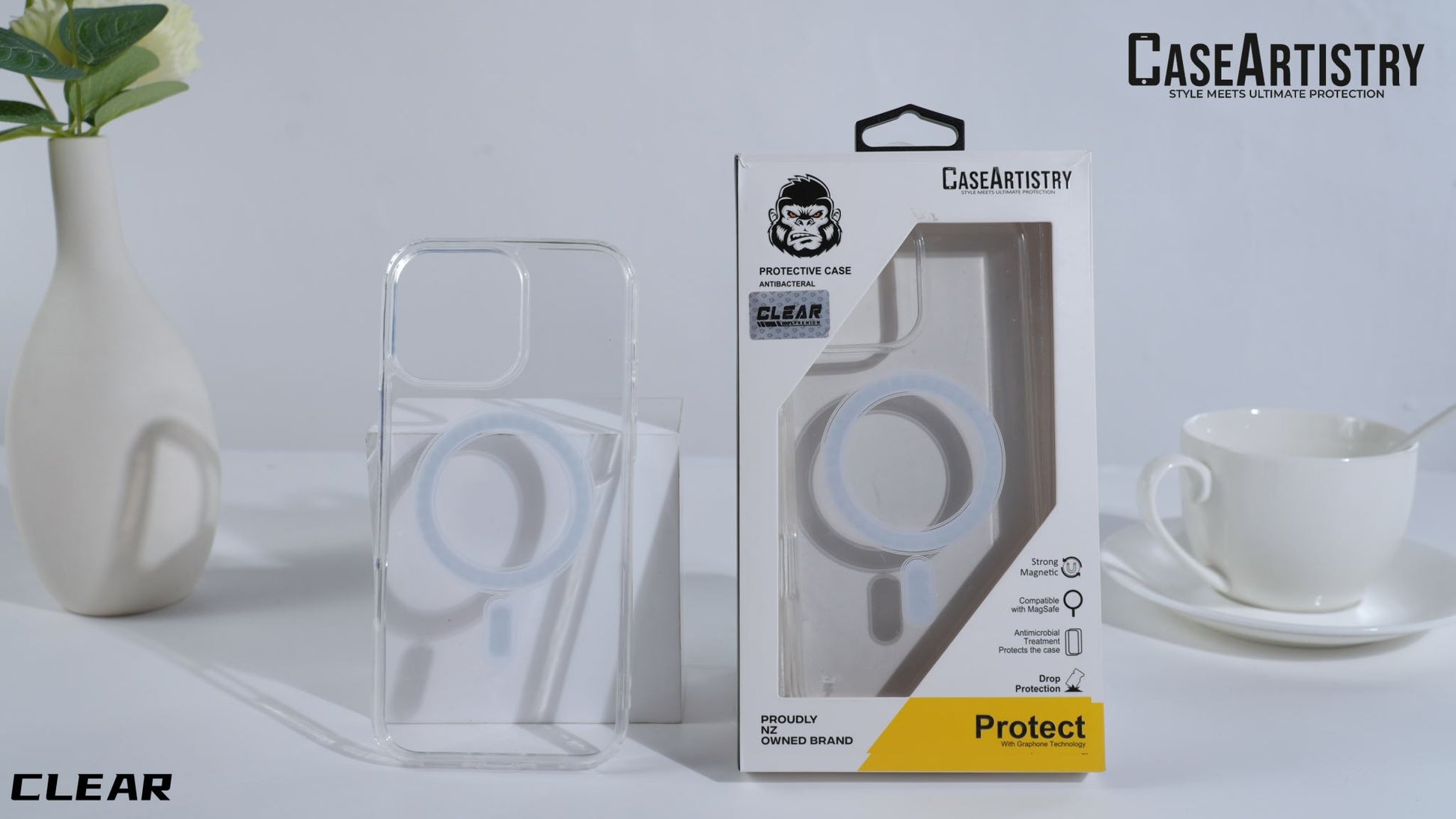 Case Artistry Mag Armor Clear Case For Samsung Galaxy S26 Plus - Strong Magnet
