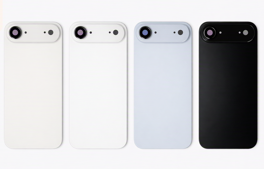 No Logo Back Glass With Bracket & Magnets iPhone 17 Air White