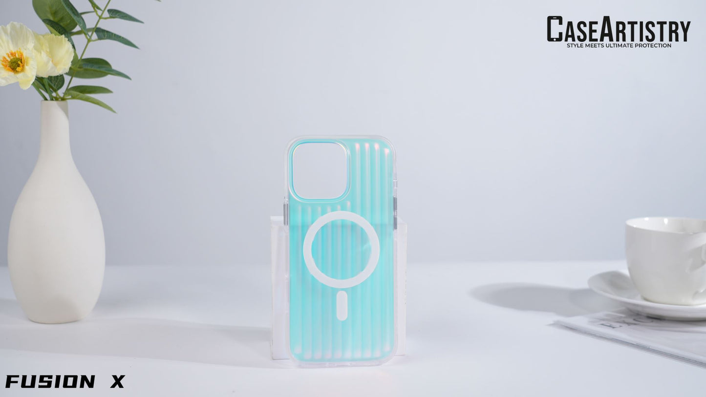 Case Artistry Corrugated Pattern Mag Armor Fusion X iPhone 15 Pro