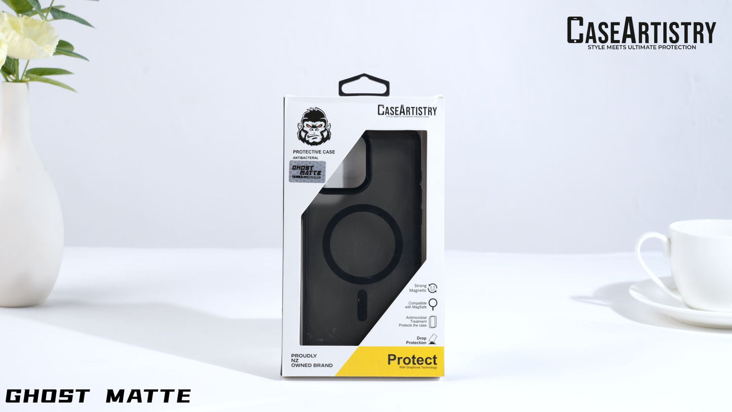 Case Artistry Mag Shield Ghost Matte Case For iPhone 13 Mini Matte Black