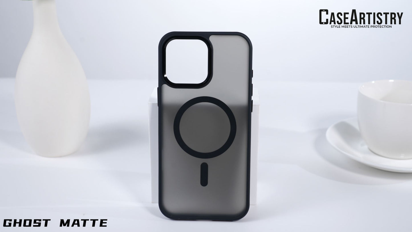 Case Artistry Mag Shield Ghost Matte Case For iPhone 13 Mini Matte Black