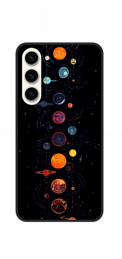 Space Planet Printed Snap Case For Oppo Reno 12 (5G) - POD