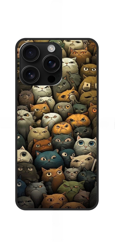 Angry Cats Printed Snap Case For Oppo A80 - POD