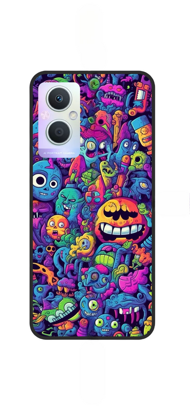 Graffiti Art Printed Snap Case For Oppo Reno 12F (4G/5G) - POD