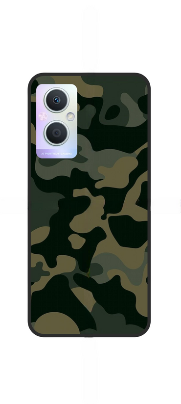 Cameo Green Printed Snap Case For Oppo Reno 12F (4G/5G) - POD