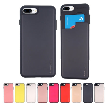 Mercury Sky Slider Bumper Card Slot Phone Case Iphone 14 Pro Rose Gold
