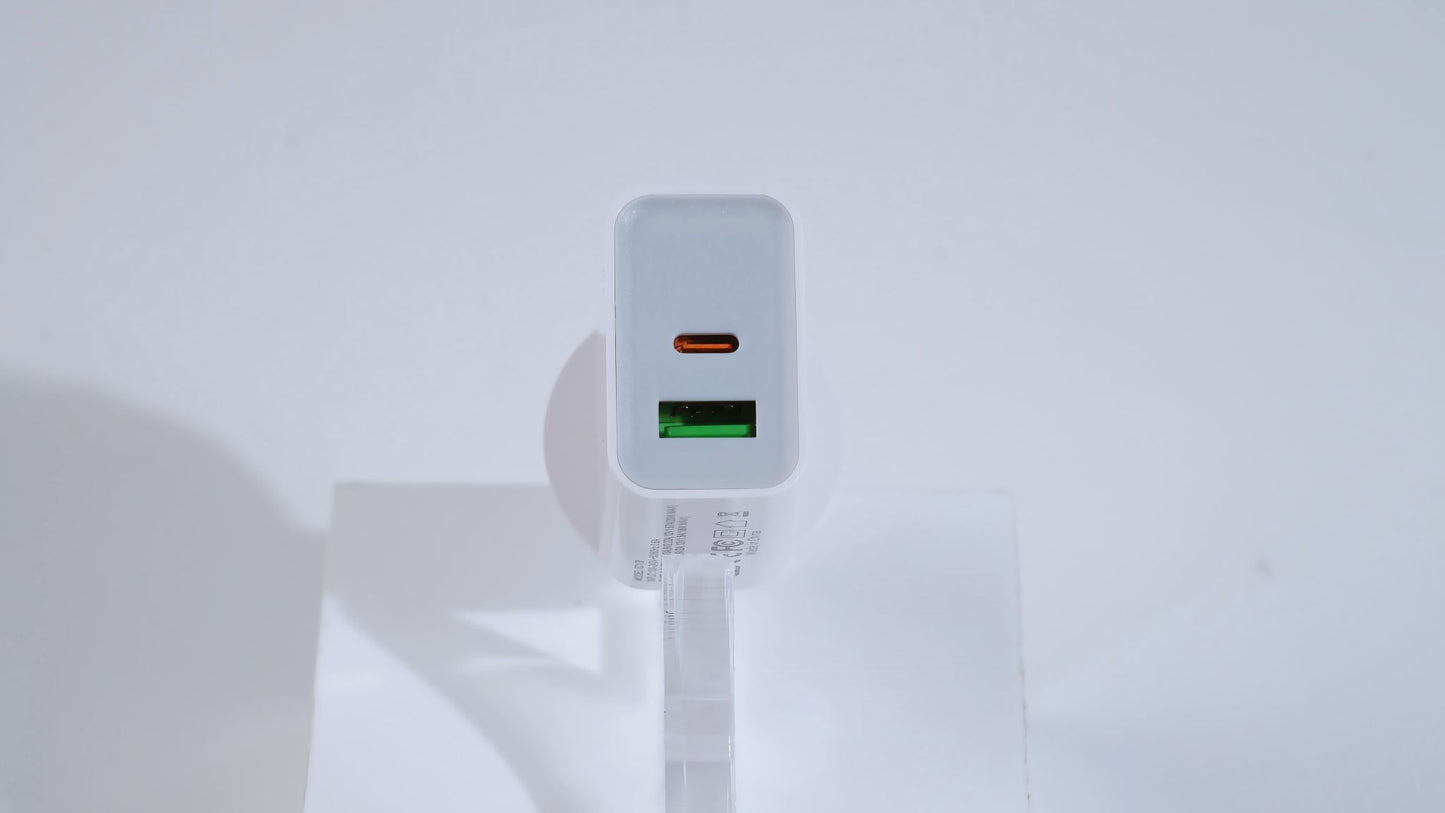 Power UP 20W + 18W USB + C Wall Adapter Charger