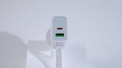Power UP 20W + 18W USB + C Wall Adapter Charger