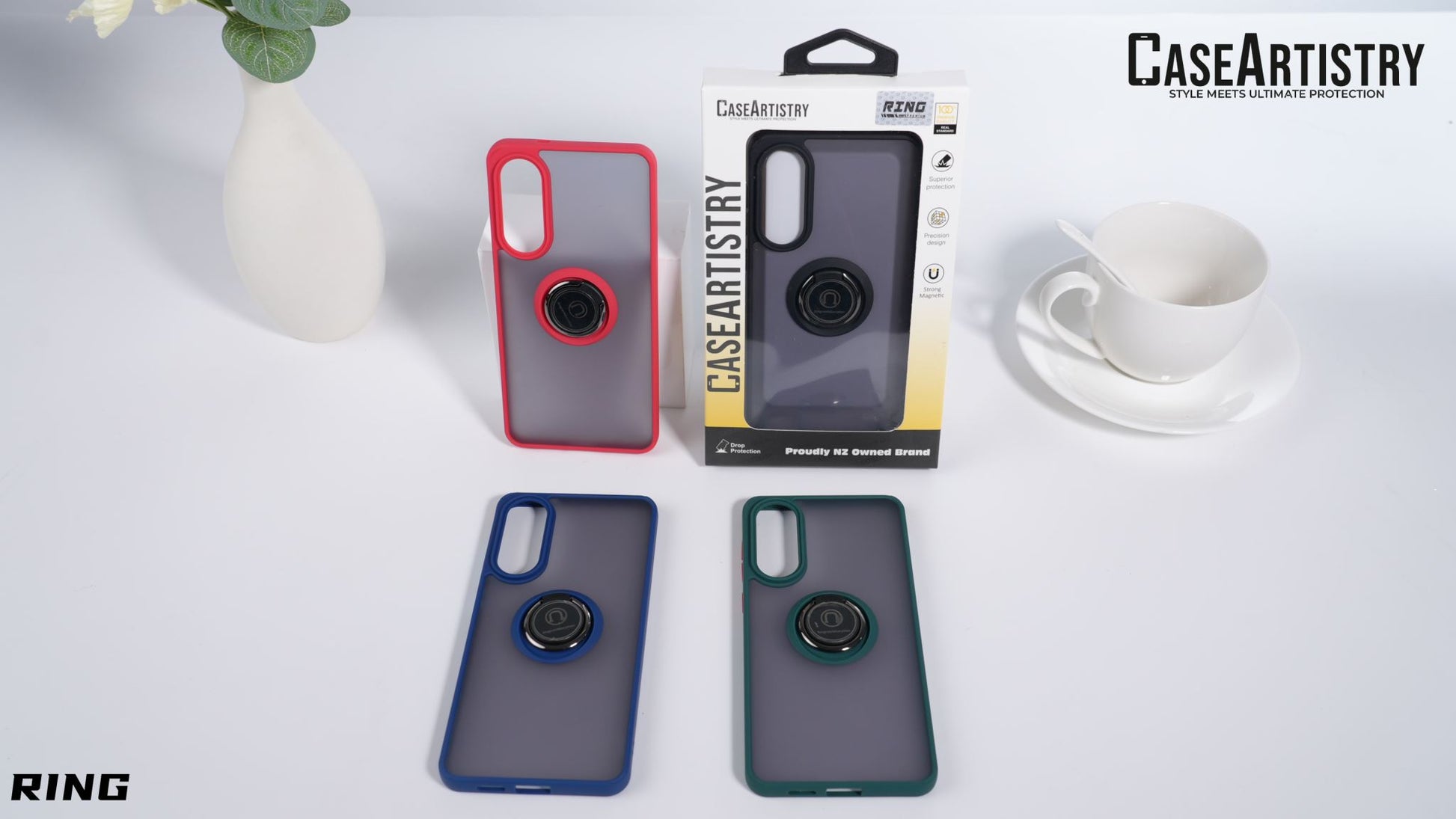 Case Artistry Tough Armor Ring Case For Samsung Galaxy A57 5G