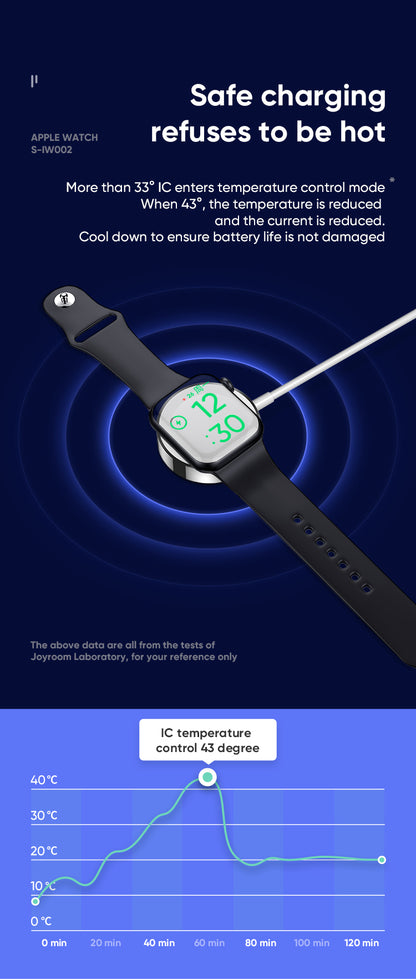 Joyroom 2 in 1 iWatch Magnetic Wireless Charger With lightning Cable