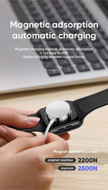 Joyroom 2 in 1 iWatch Magnetic Wireless Charger With lightning Cable