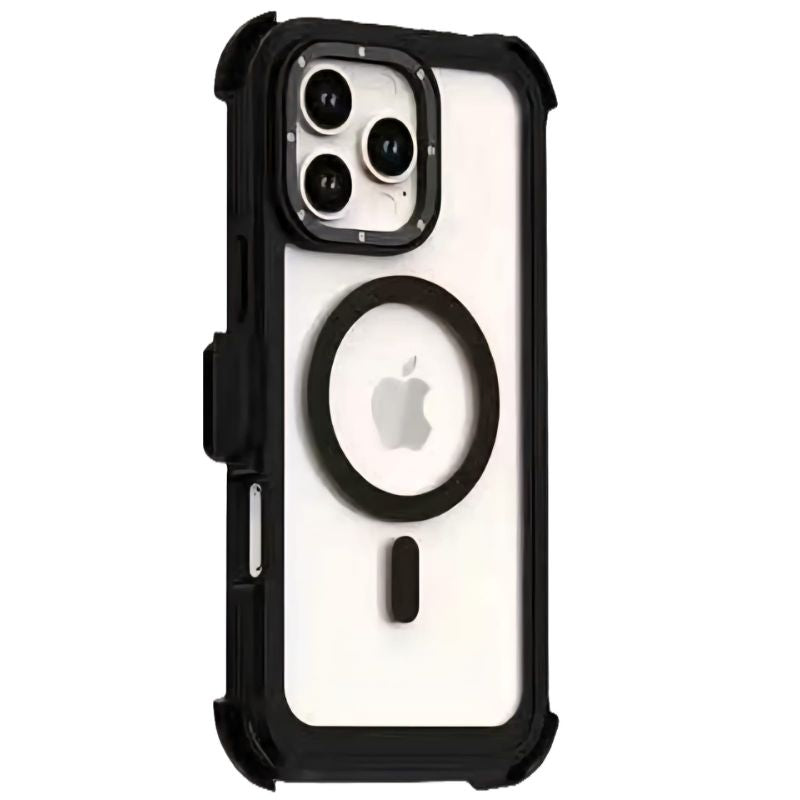 Adventure Magsafe Triple Layer Belt Clip Rugged Case For iPhone 15