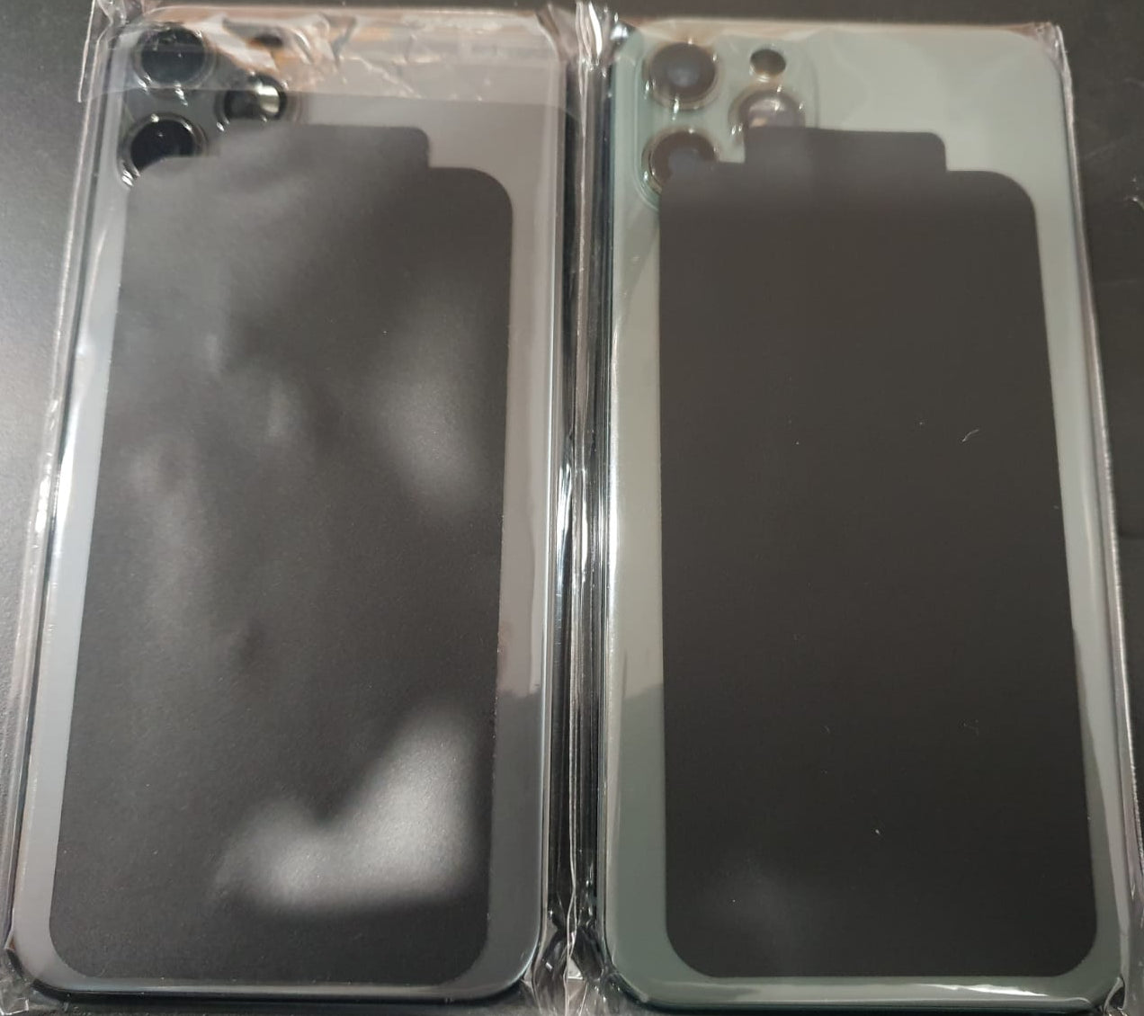 No Logo Middle Frame Back Housing With Glass For iPhone 11 Pro Gold