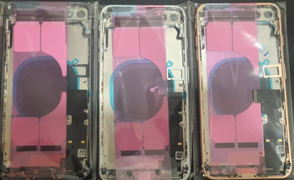 No Logo Back Housing For iPhone 8 Plus 5.5" Silver With Small Parts