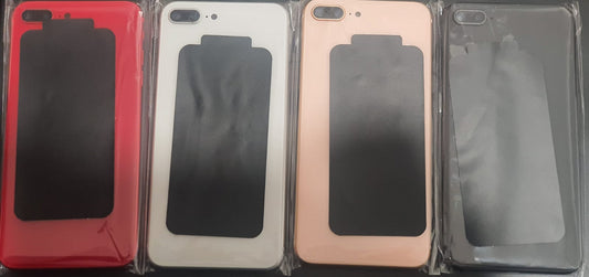 No Logo Back Housing For iPhone 8 Plus 5.5" Silver With Small Parts