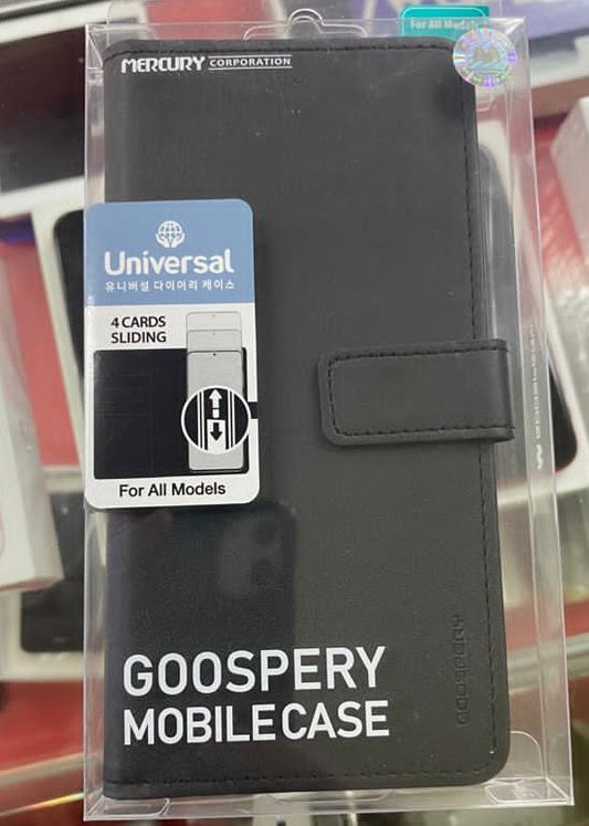 Mercury Goospery Universal Size Flip Case Small Black