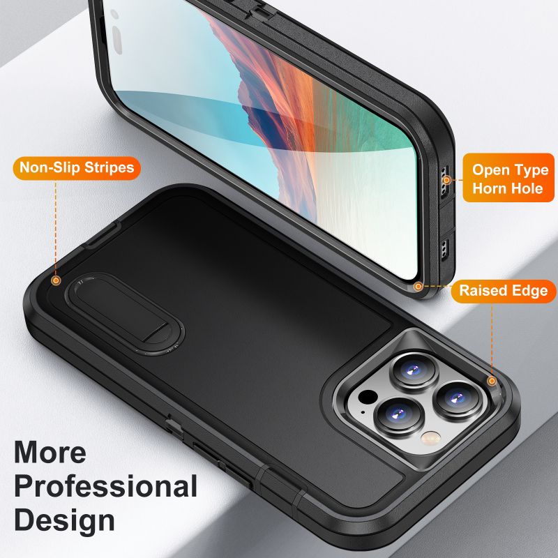 Adventure Rugged Back Case For iPhone 15 Plus Black