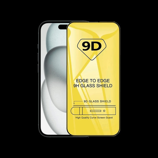9D Full Cover 9H Premium Tempered Glass For iPhone 18 Pro Black