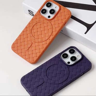 JR-BP005 Braided TPU Magnetic case for iP15 Pro Max-6.7 inch orange