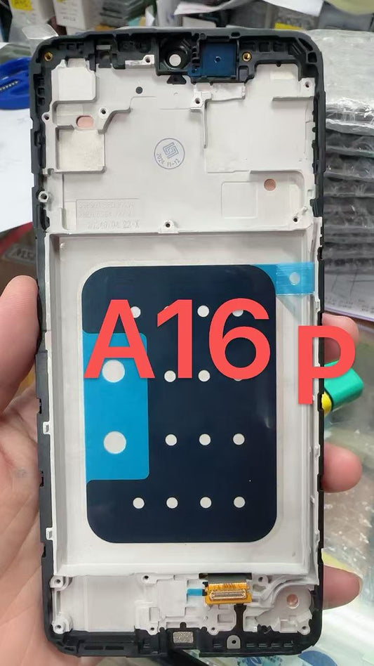 Replacement Lcd Screen With Frame Samsung Galaxy A16 5G Black OEM A166P