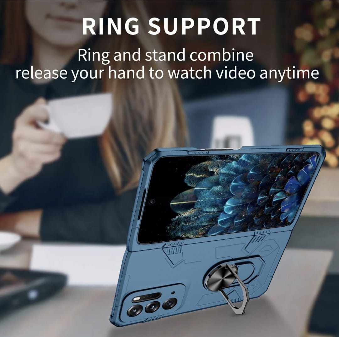 Ring Case For Samsung Galaxy Fold 4 Black