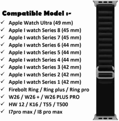 Alpine Loop Nylon iWatch Band / Strap 42 / 44 / 45 / 46 (S10) / 49mm