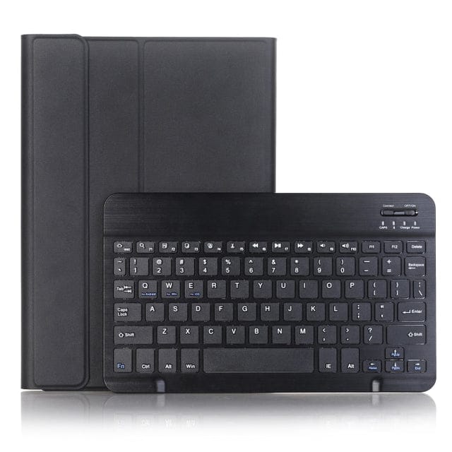 Detachable Bluetooth Keyboard Case With Pencil Holder For iPad 7th / 8th / 9th Black