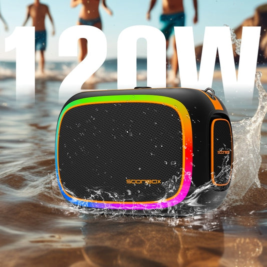 SOONBOX S9900 High Power 120W Wireless Bluetooth Speaker with Colorful Light for Outdoor