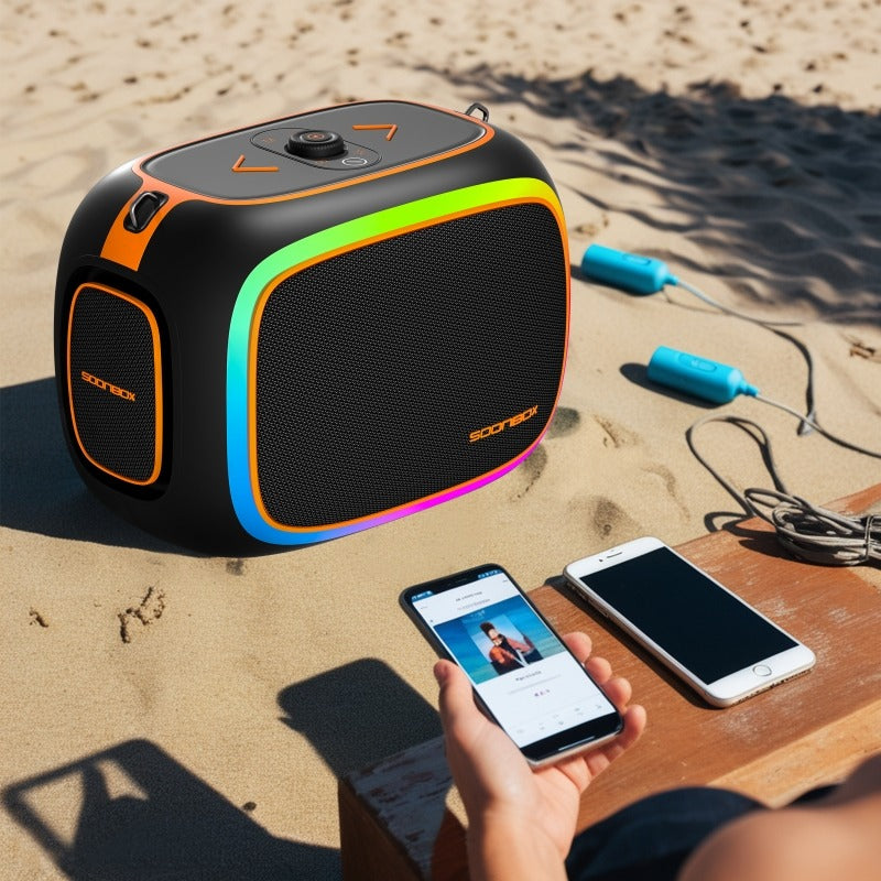 SOONBOX S9900 High Power 120W Wireless Bluetooth Speaker with Colorful Light for Outdoor