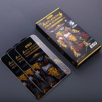 ESD Full Cover 9H Premium Tempered Glass For iPhone 17 Black