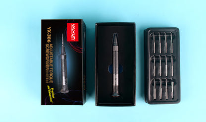 YAXUN Phone Repair Tools YX-386 12-in-1 Adjustable Torque Screwdriver