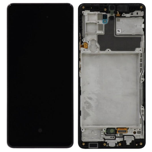 Replacement Lcd Screen Assembly With Frame for Samsung Galaxy A42 5g Black Oled