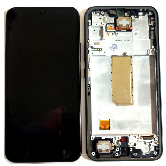 Replacement Lcd Screen With Frame for Samsung Galaxy A34 5G Black Oled