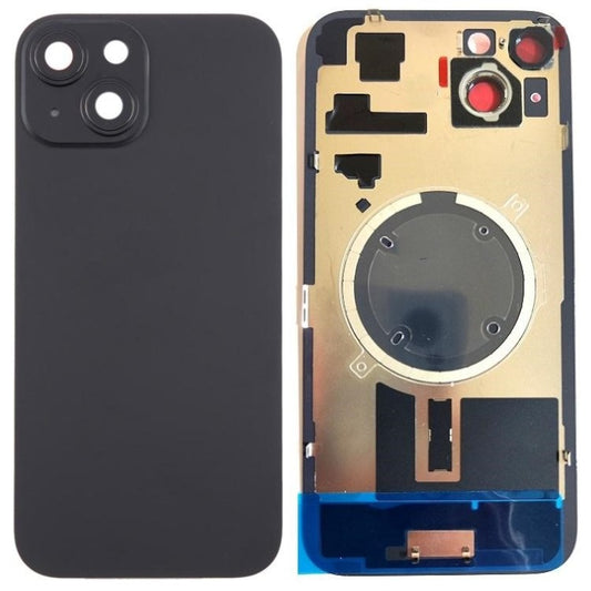 No Logo Back Glass With Bracket & Magnets iPhone 15 Plus Black