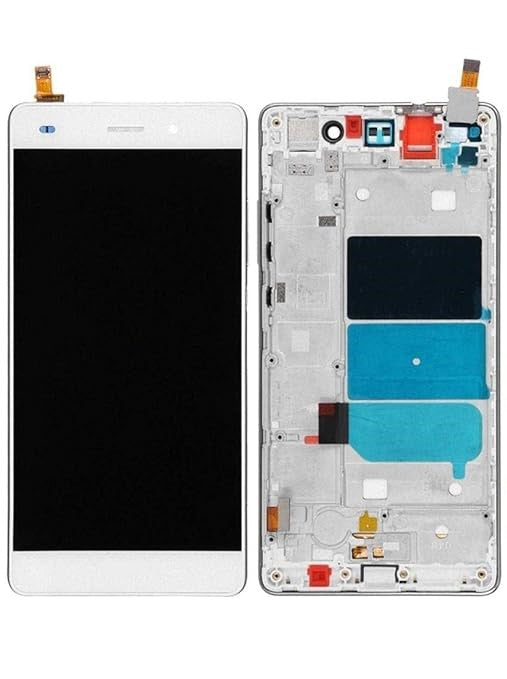Replacement Lcd Screen With Frame Huawei P8 Lite white