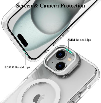 Case Artistry Magsafe Cam Ring Rhino Case For iPhone 16 Plus Clear