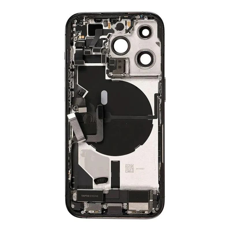 No Logo Back Housing iPhone 14 Pro Max Gold With OEM Small Parts & NFC