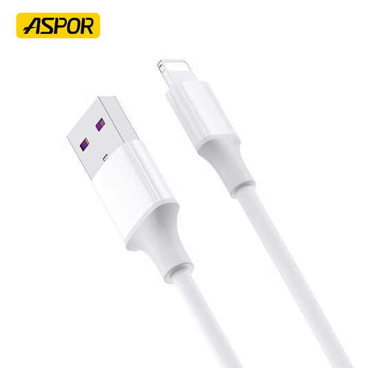 Aspor AC52 1 Meter Lightning To Usb 5A Cable