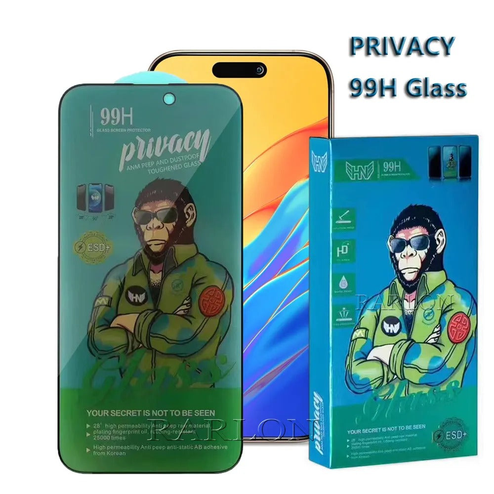 99H Anti Spy Privacy Tempered Glass For iPhone 18 Pro Max